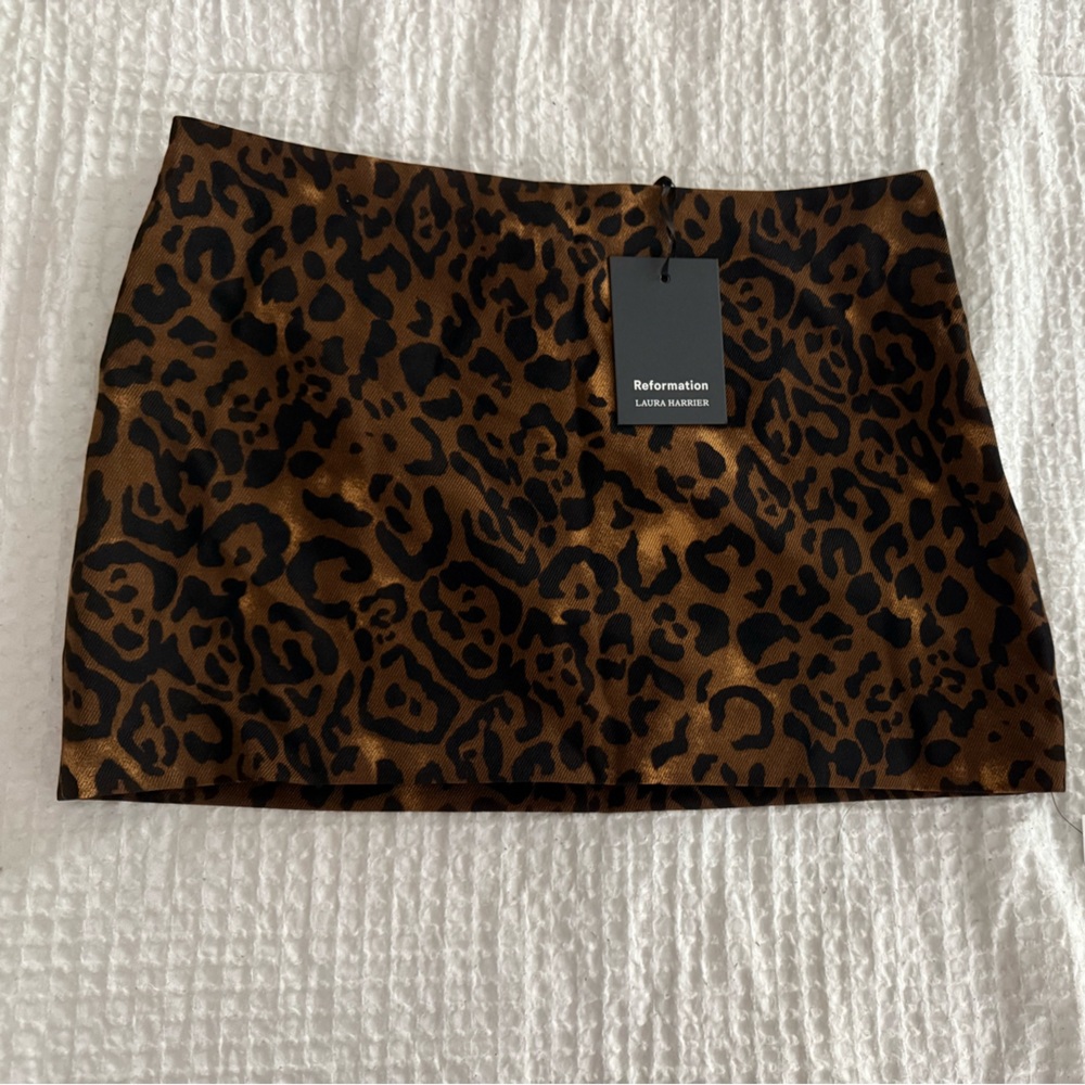 Reformation Charchi Skirt Brown - Size 8